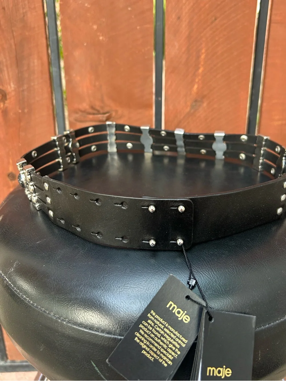 NWT Maje Amino leather Belt size 1/Small